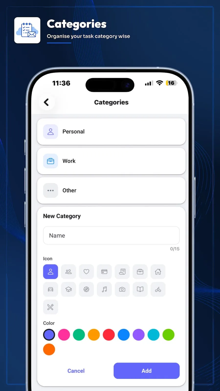 Smart Reminder: Categories