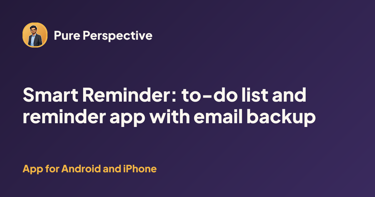 Smart Reminder preview
